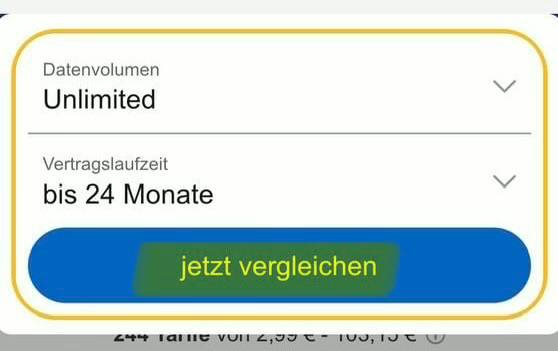 Check24 jetzt vergleichen Button